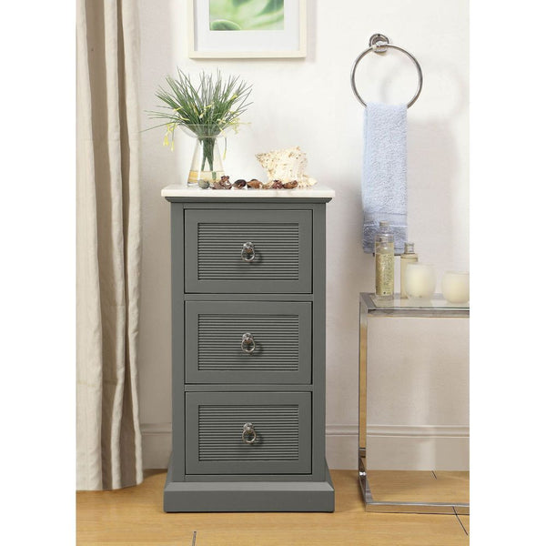 Swart - Cabinet - Marble & Gray