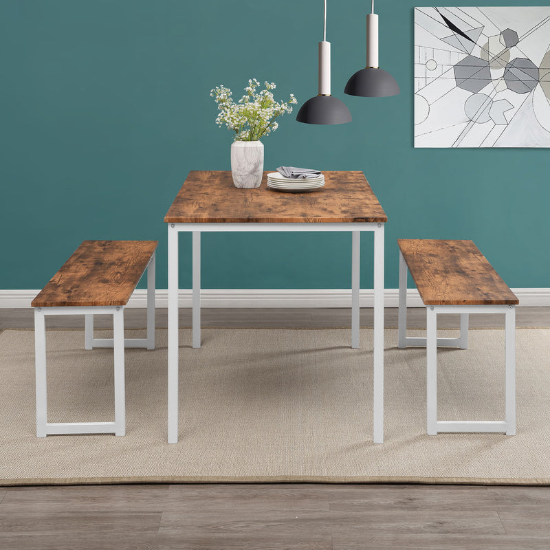 Dining Set - Kitchen Table With Benches