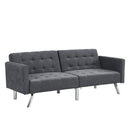 Sofa Bed Convertible Folding Dark Grey Lounge Couch Loveseat Sleeper Sofa  Armrests Living Room Bedroom Apartment Reading Room - Atlantic Fine Furniture Inc