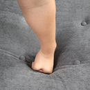 Linen Upholstered Sleeper Bed , Pull Out Sofa Bed Couch attached two throw pillows,Dual USB Charging Port and Adjustable Backrest for Living Room Space,Gray - Atlantic Fine Furniture Inc