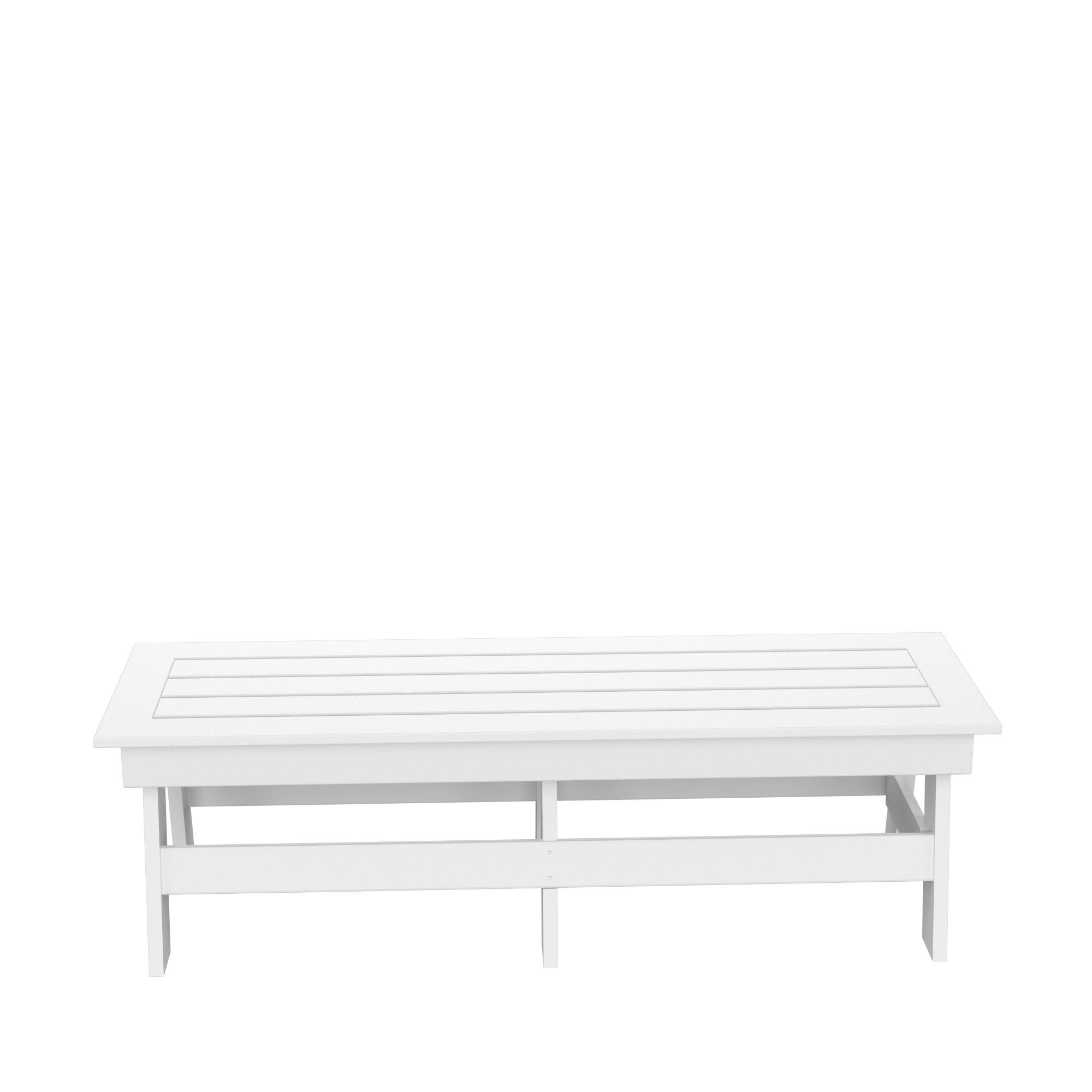 HDPE Dining  Bench, White - Atlantic Fine Furniture Inc