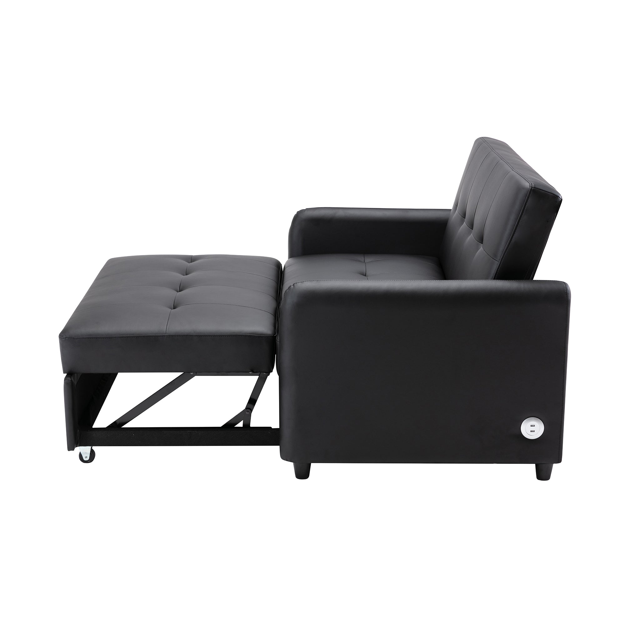 Orisfur. 51" Convertible Sleeper Bed, Adjustable Oversized Armchair  with Dual USB Ports for Small Space - Atlantic Fine Furniture Inc