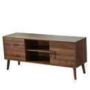 55" Mid Century TV Stand Entertainment Center, Wooden TV Console Cabinet - Atlantic Fine Furniture Inc