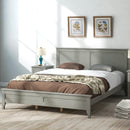 Gray Solid Wood 3 Pieces Queen Bedroom Sets - Atlantic Fine Furniture Inc