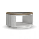 Melody - Round Coffee Table With Casters - White