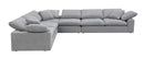 Naveen - Sectional Sofa - Gray Linen - Atlantic Fine Furniture Inc