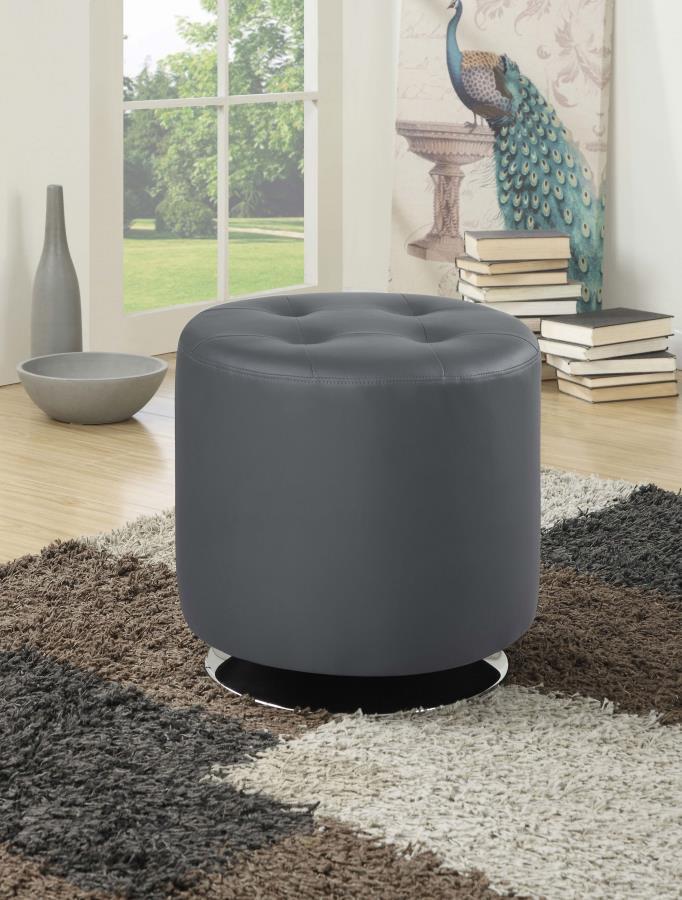 Bowman - Round Upholstered Ottoman