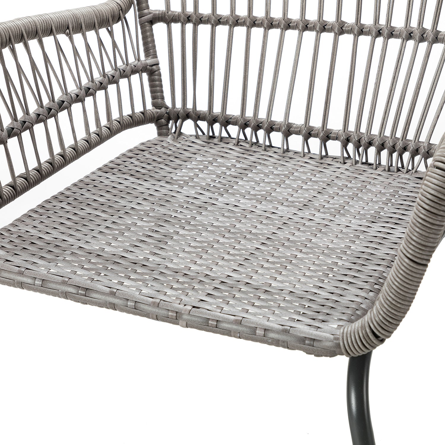 Messina Patio Bistro Set 3 Piece Outdoor Rattan Seating Group with Cushions - Atlantic Fine Furniture Inc