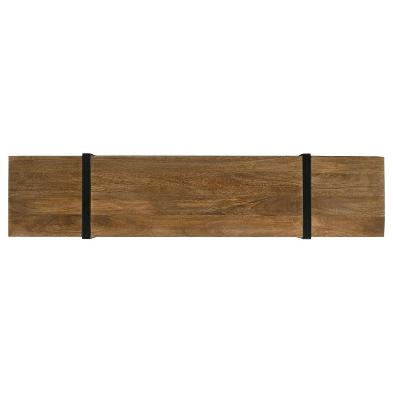 Otto - 5-Drawer Mango Wood TV Stand Media Console - Brown