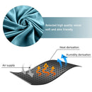 57"Modern Velvet Sofa with Pull-Out Sleeper Bed with 2 Pillows Adjustable Backrest for living room or office, 2 Big side pocket,Blue - Atlantic Fine Furniture Inc