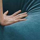 57"Modern Velvet Sofa with Pull-Out Sleeper Bed with 2 Pillows Adjustable Backrest for living room or office, 2 Big side pocket,Blue - Atlantic Fine Furniture Inc