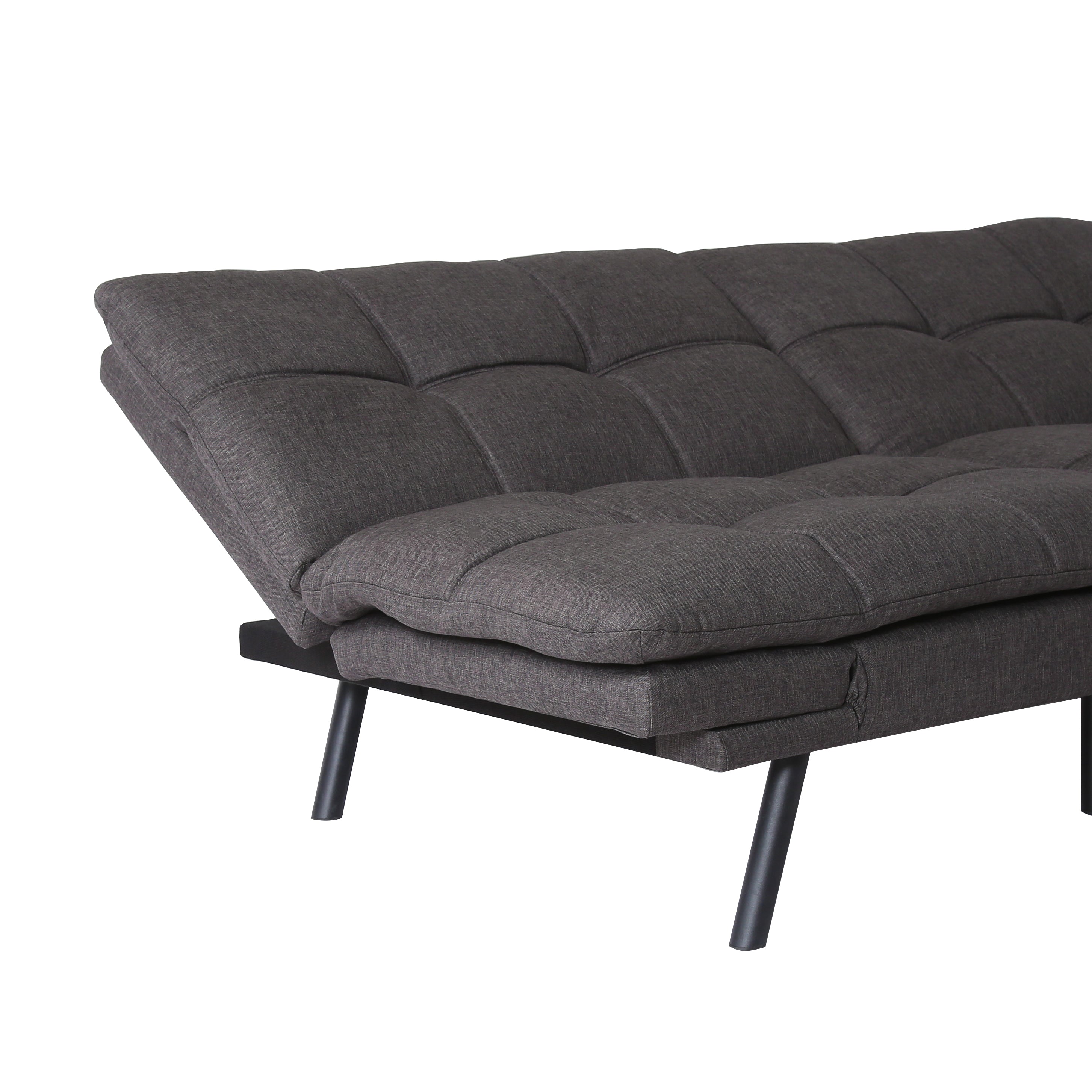 Convertible Memory Foam Futon Couch Bed, Modern Folding Sleeper Sofa-SF267FADGY - Atlantic Fine Furniture Inc