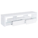 Jude - 3 Piece TV Entertainment Center - White High Gloss - Atlantic Fine Furniture Inc