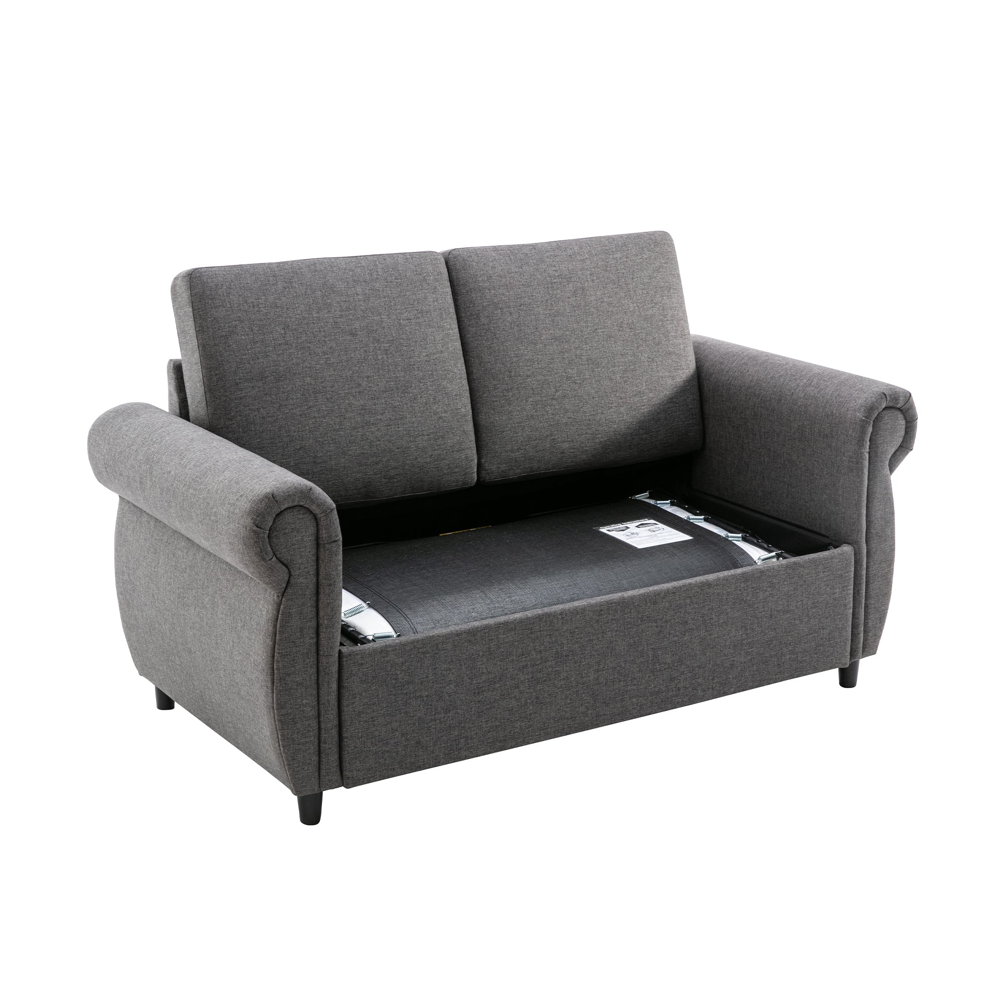 Orisfur Pull Out Sofa Bed  Loveseat Sleeper with Twin Size Memory Mattress for Living Room Spaces - Atlantic Fine Furniture Inc