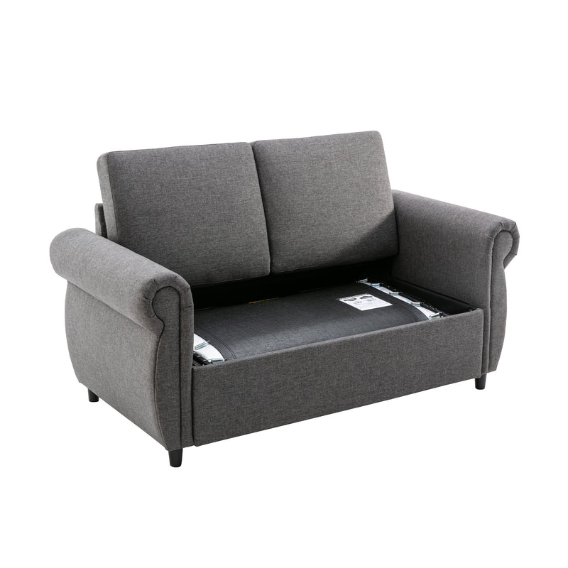 Orisfur Pull Out Sofa Bed  Loveseat Sleeper with Twin Size Memory Mattress for Living Room Spaces - Atlantic Fine Furniture Inc