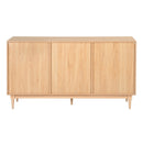 59" Rattan TV Stand for 65/70 inch TV Living Room Storage Console Entertainment Center,3 open doors - Atlantic Fine Furniture Inc