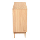 59" Rattan TV Stand for 65/70 inch TV Living Room Storage Console Entertainment Center,3 open doors - Atlantic Fine Furniture Inc