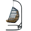 egg shape SINGLE SWING chair for garden patio - Atlantic Fine Furniture Inc