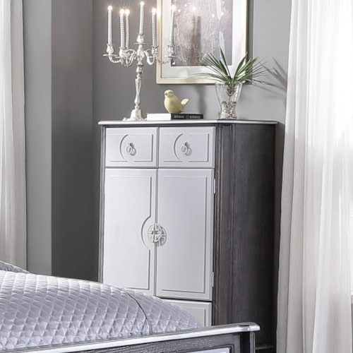 House - Beatrice Chest - Charcoal & Light Gray Finish
