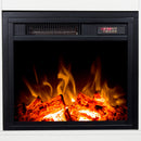 Farmhouse TV Stand, Fireplace TV Stand, Wood Entertainment Center Media Console with Storage,White - Atlantic Fine Furniture Inc