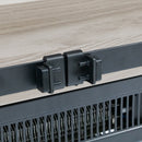 The television cabinet with an electronic fireplace，with Farmhouse Sliding Barn Door ,for TV up to 65 Inch Flat Screen MediaConsoleTable StorageCabinetWood Entertainment CenterSturdycolour：Washed Gray - Atlantic Fine Furniture Inc