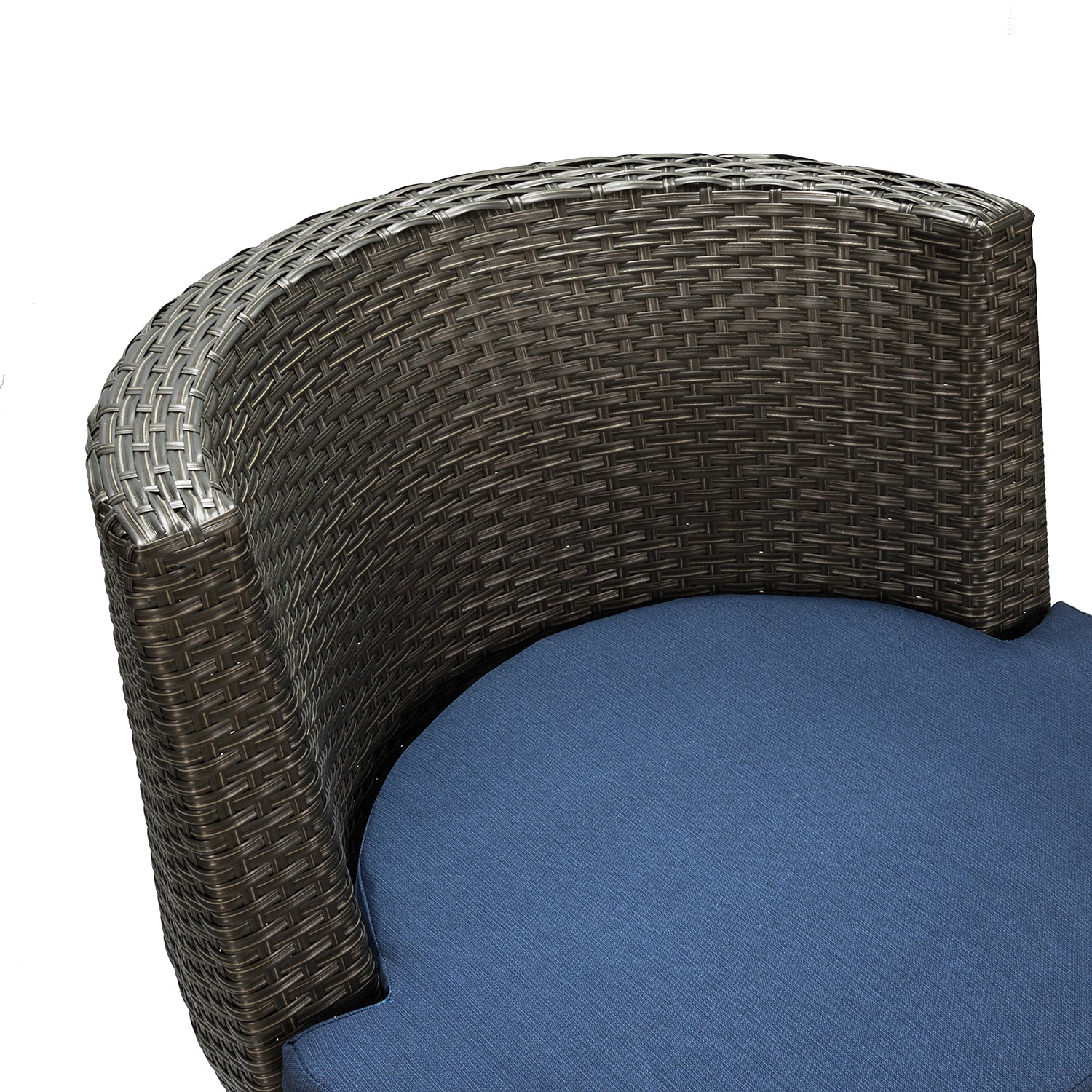 Outdoor Patio Bistro Table Set 3 Piece Rattan Seating Group with Cushions - Atlantic Fine Furniture Inc