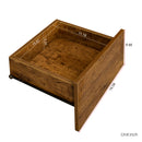 MDF UP And Down WALL-MOUNTED TV Cabinet With Three Drawers & LED Lights,Walnut - Atlantic Fine Furniture Inc