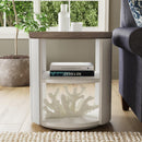 Melody - Round End Table - White