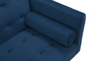 Square arm sleeper sofa Navy Blue  Velvet ***Not available for sale on Walmart*** - Atlantic Fine Furniture Inc