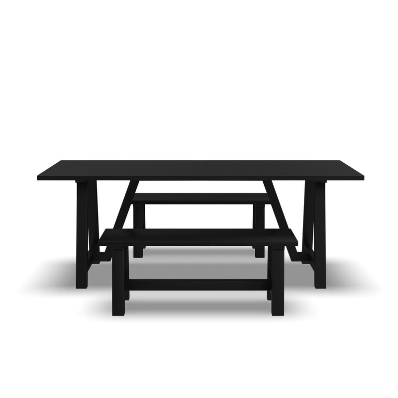 Trestle - Dining Table With 2 Benches