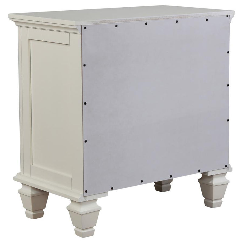 Sandy Beach - 3-drawer Nightstand - Atlantic Fine Furniture Inc