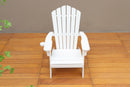 Polystyrene Adirondack Chair - White - Atlantic Fine Furniture Inc