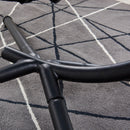 Outdoor Rattan Hanging Oval Egg Chair in Stock, 37"Lx35"Dx78"H (Red) - Atlantic Fine Furniture Inc