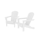 HDPE Adirondack Chair, White, Set of 2 - Atlantic Fine Furniture Inc