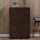 Classic Rich Brown 3 Pieces Queen Bedroom Set (Queen Bed + Nightstand+ Chest) - Atlantic Fine Furniture Inc