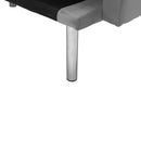 Square arm sleeper sofa Grey VELVET ***Not available for sale on Walmart*** - Atlantic Fine Furniture Inc