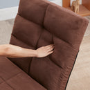 Triple Fold Down Sofa Bed, Adjustable Floor Couch Sofa with One Pillow, 5 Reclining Position, Convertible Upholstered Guest Sleeper，Adjustable Foldable Modern Leisure Sofa Bed Video Gaming Sofa - Atlantic Fine Furniture Inc