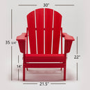 Classic Solid All-weather Folding Plastic Adirondack Chair - Atlantic Fine Furniture Inc