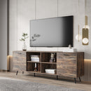 TV Stand Mid-Century Wood Modern Entertainment Center Adjustable Storage Cabinet TV Console for Living Room - Atlantic Fine Furniture Inc