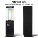 Black Outdoor Square Propane Patio Heater 41000 BTU - Atlantic Fine Furniture Inc