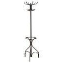Kiefer - 12 Hook Freestanding Metal Coat Rack Hat Hanger - Black - Atlantic Fine Furniture Inc