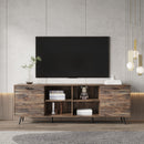 TV Stand Mid-Century Wood Modern Entertainment Center Adjustable Storage Cabinet TV Console for Living Room - Atlantic Fine Furniture Inc