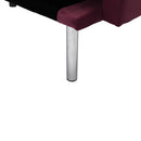 Square arm sleeper sofa Red Velvet ***Not available for sale on Walmart*** - Atlantic Fine Furniture Inc