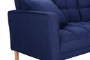 FUTON SLEEPER SOFA WITH 2 PILLOWS NAVY BLUE FABRIC (same as W223S00990,W223S00581) - Atlantic Fine Furniture Inc