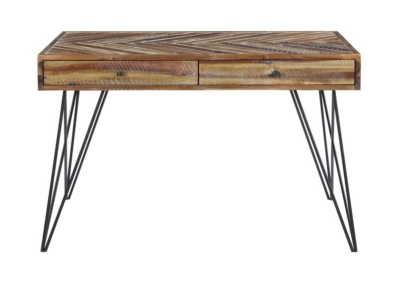 Vail - Two Drawer Writing Desk - Natural Browns