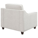 Christine - Upholstered Sloped Arm Accent Chair - Beige - Atlantic Fine Furniture Inc