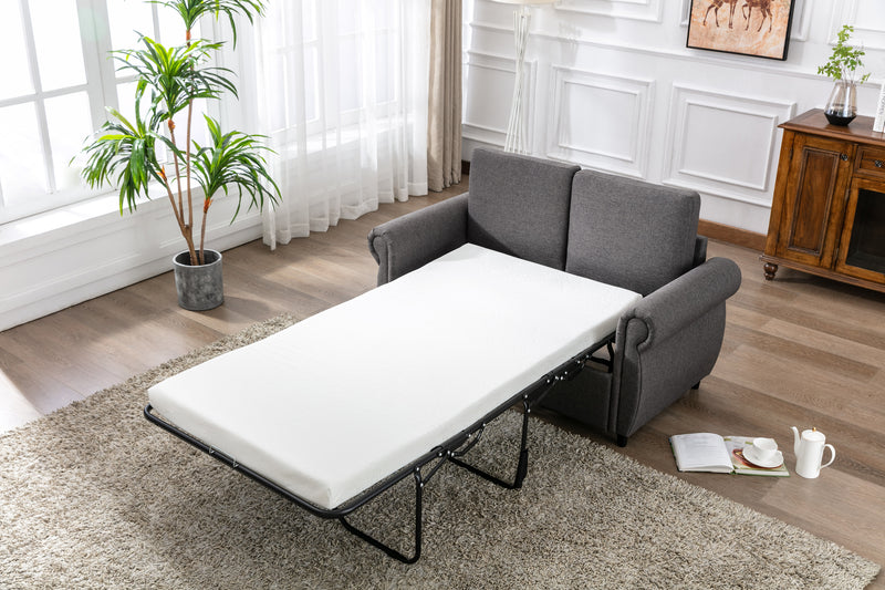 Orisfur Pull Out Sofa Bed  Loveseat Sleeper with Twin Size Memory Mattress for Living Room Spaces - Atlantic Fine Furniture Inc