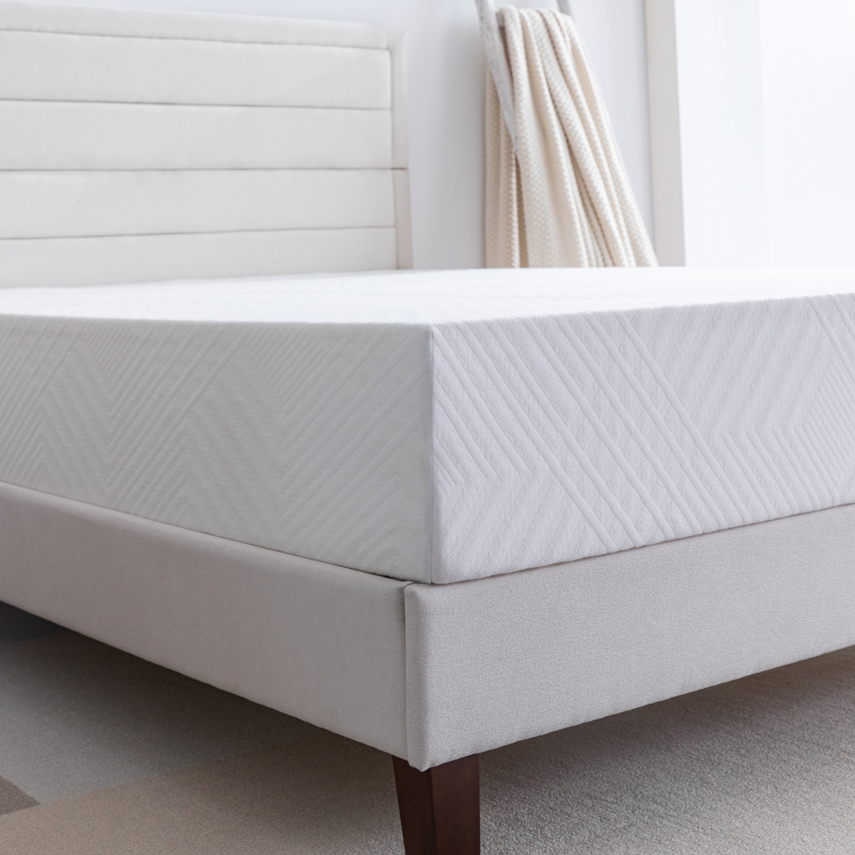 Memory Foam Queen Mattress, 10 inch Gel Memory Foam Mattress for a Cool Sleep, Bed in a Box, Green Tea Infused, CertiPUR-US Certified, Made in USA - Atlantic Fine Furniture Inc