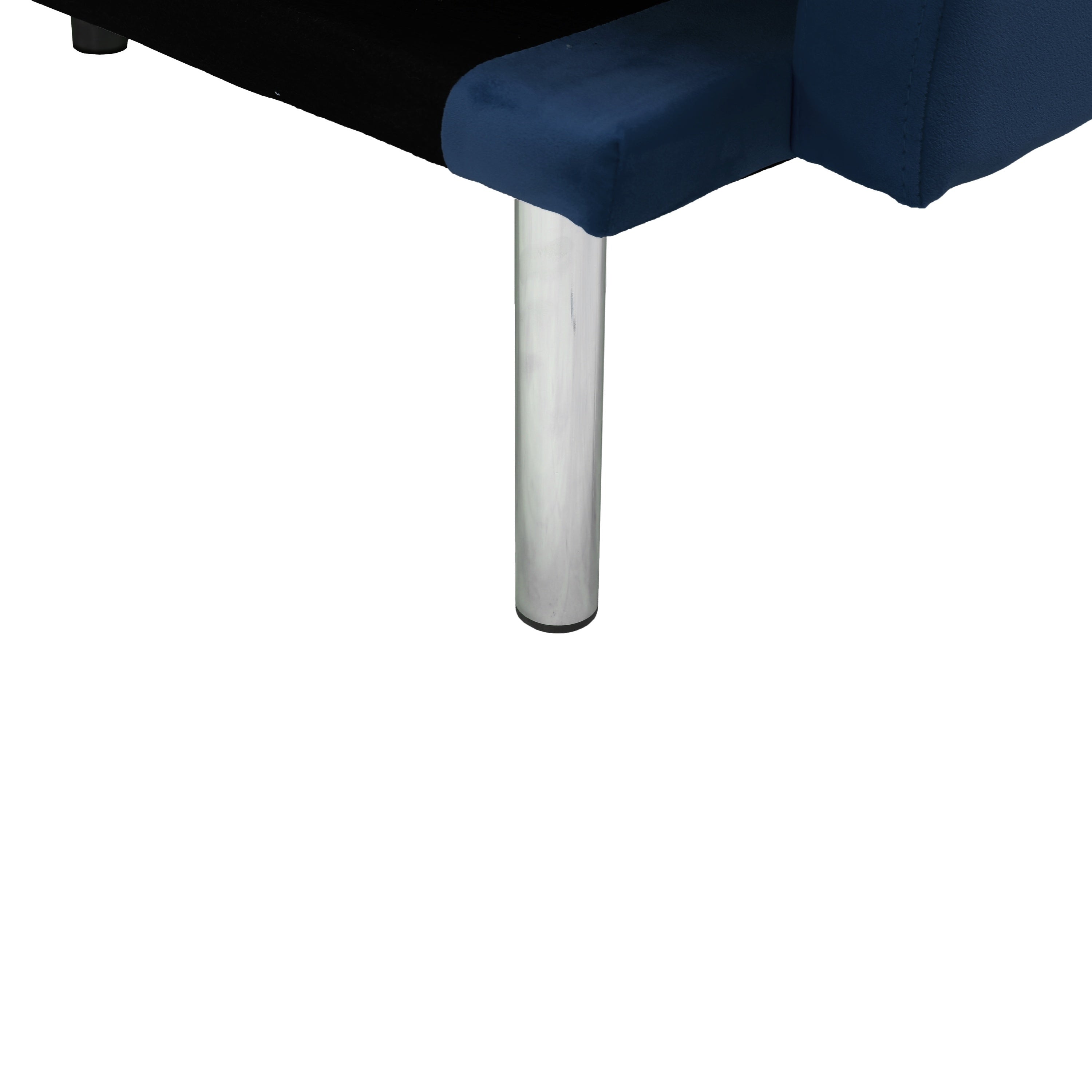 Square arm sleeper sofa Navy Blue  Velvet ***Not available for sale on Walmart*** - Atlantic Fine Furniture Inc