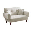 RELAX LOUNGE SOFA BED SLEEPER WITH 2 PILLOWS BEIGE FABRIC - Atlantic Fine Furniture Inc